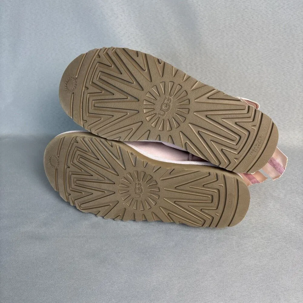 Womens UGG Boots Sz 7 Bailey Bow Customizable Pink Suede Festival Coquette Rare - Picture 12 of 13